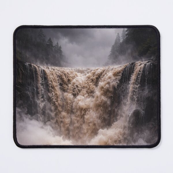 Item preview, Powerful Waterfall Storm – Dramatic Nature designed and sold by Yomere.