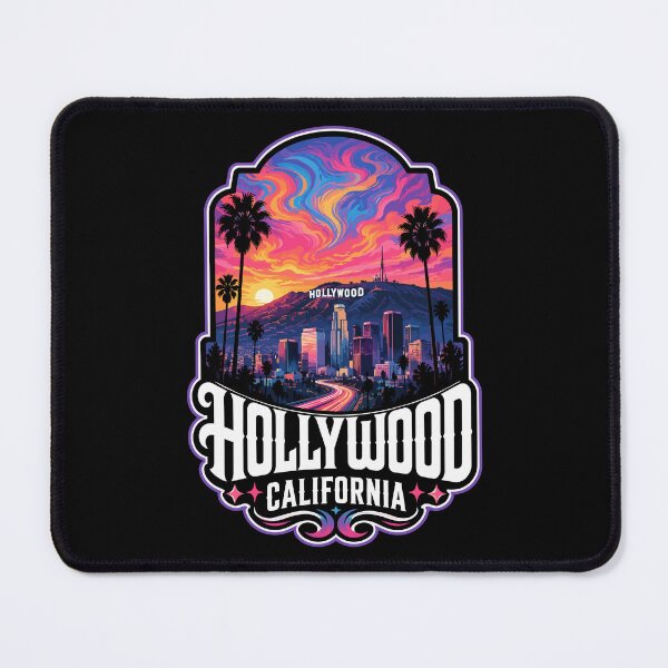 Item preview, Hollywood Los Angeles California USA Trippy Art designed and sold by TomFrontierArt.
