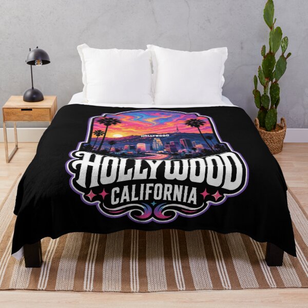 Item preview, Hollywood Los Angeles California USA Trippy Art designed and sold by TomFrontierArt.