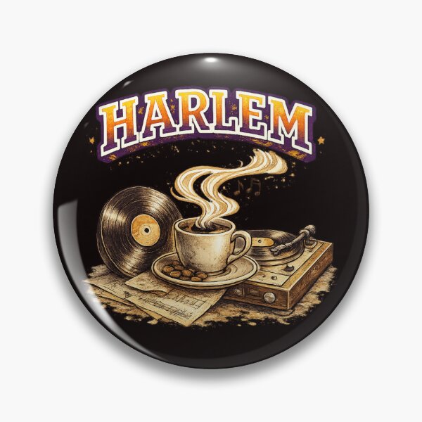 Item preview, Harlem Vinyl & Coffee Vintage Retro Illustration designed and sold by Tadeusz1.