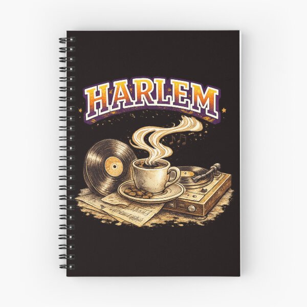Item preview, Harlem Vinyl & Coffee Vintage Retro Illustration designed and sold by Tadeusz1.