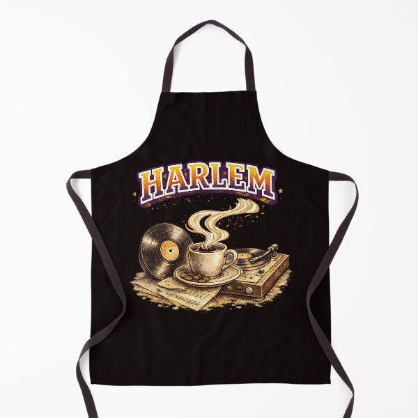 Item preview, Harlem Vinyl & Coffee Vintage Retro Illustration designed and sold by Tadeusz1.