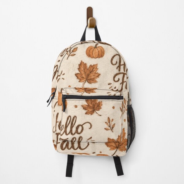 Item preview, Hello Fall Maple Leaf Autumn Typography designed and sold by Yellowriversss.