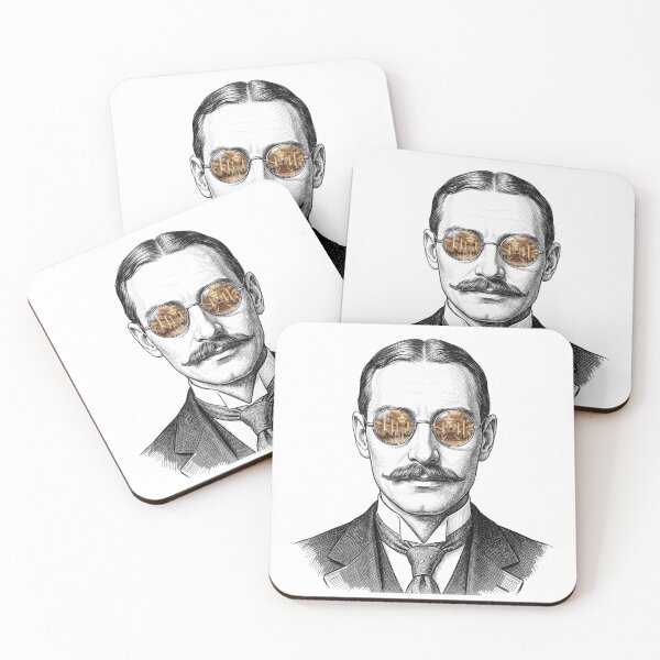 Item preview, John Jacob Astor Tycoon Sunglasses Reflection designed and sold by Bad-Decisions-Designs.