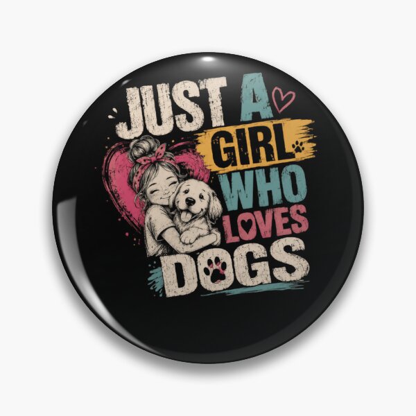 Item preview, Just A Girl Who Loves Dogs Dog Lover Pet Owner Women Canine designed and sold by HumansStuck12.