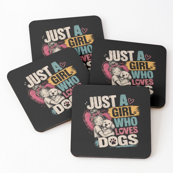 Item preview, Just A Girl Who Loves Dogs Dog Lover Pet Owner Women Canine designed and sold by HumansStuck12.