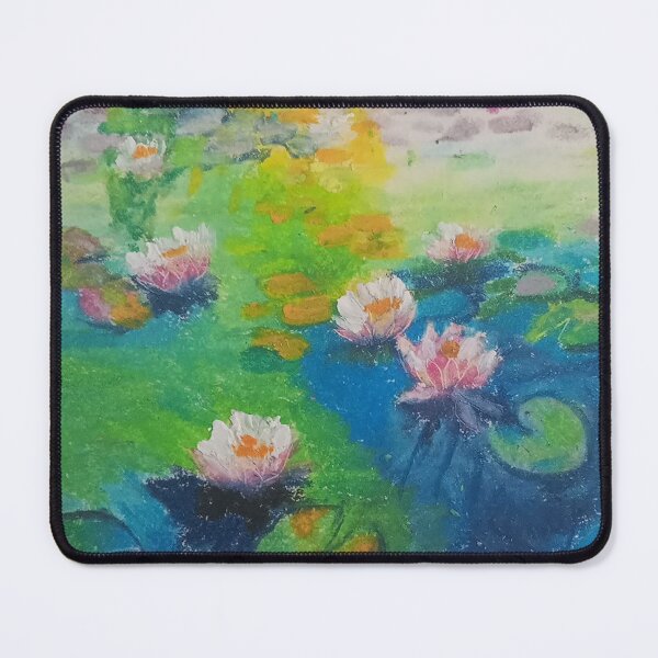 Item preview, Water lilies inspired by Claude Monet designed and sold by nuriart.