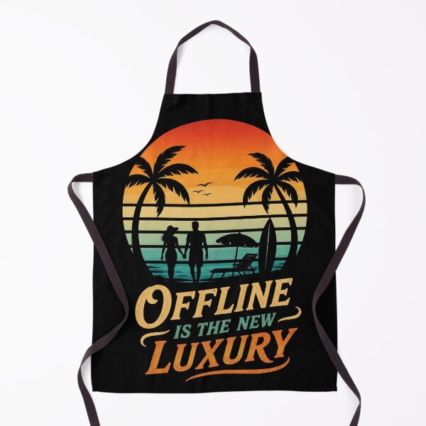 Item preview, Offline Is the New Luxury – Retro Sunset Beach Design designed and sold by Mavriboy.