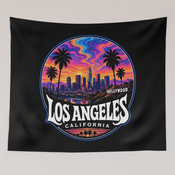 Item preview, Hollywood Los Angeles California USA Trippy designed and sold by TomFrontierArt.