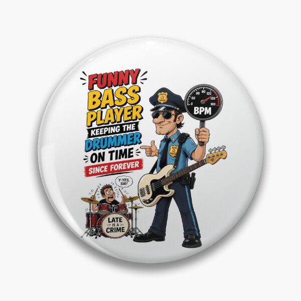 Item preview, Keeping the Drummer on Time - Bass Player Humor designed and sold by Art-Arcade6.