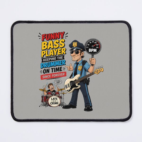 Item preview, Keeping the Drummer on Time - Bass Player Humor designed and sold by Art-Arcade6.