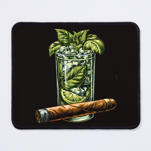 Item preview, Vintage Mojito Cocktail and Cuban Cigar designed and sold by Structure-Blue.