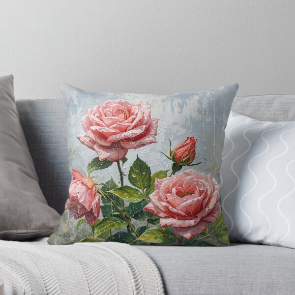 Item preview, painted pink roses in the rain designed and sold by ArcaneVisionArt.