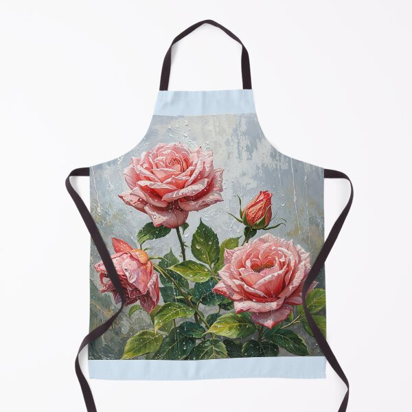 Item preview, painted pink roses in the rain designed and sold by ArcaneVisionArt.