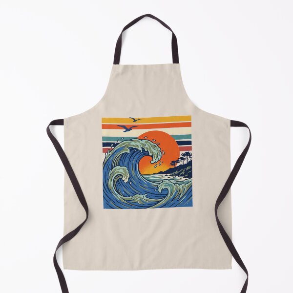 Item preview, The Great Retro Waveret - Scenic Coastal Shoreline designed and sold by dudelinart.