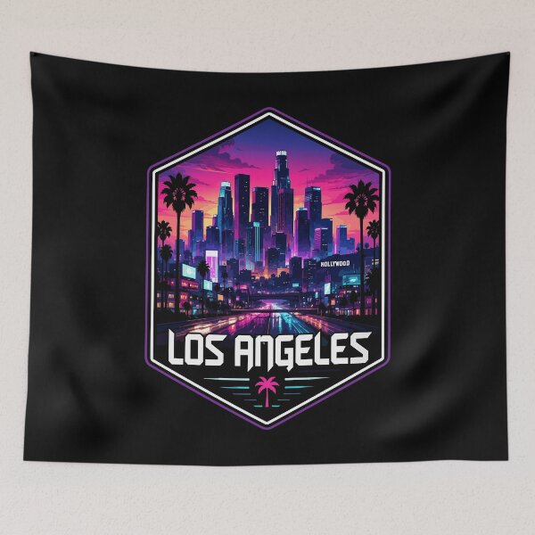 Item preview, Hollywood Los Angeles Vaporwave Travel designed and sold by TomFrontierArt.