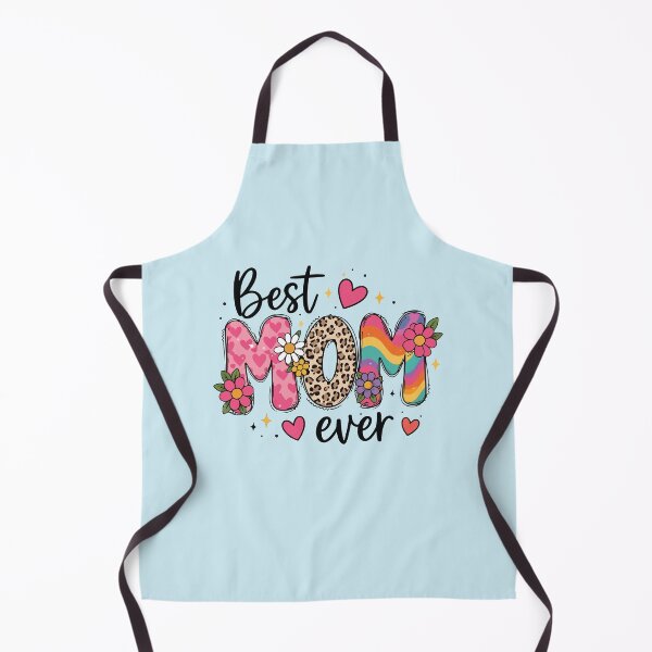 Item preview, Best Mom Ever Retro Leopard Floral Mom Desige Colorful Rainbow Heart designed and sold by BrownHorse90s.
