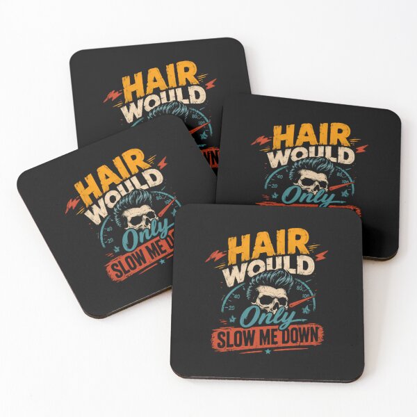 Item preview, Hair Would Only Slow Me Down Hot Rod Racing Car Enthusiast designed and sold by HumansStuck12.