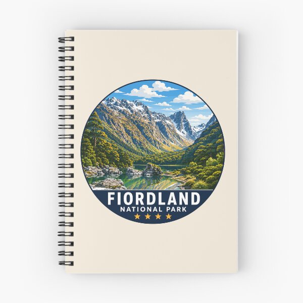 Item preview, Fiordland National Park New Zealand Vintage Fjord & Mountain Landscape designed and sold by Gideon Emmerich.