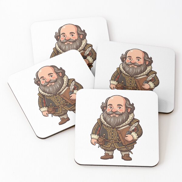 Item preview, William Shakespeare Literary Master Garden Gnome designed and sold by Bad-Decisions-Designs.