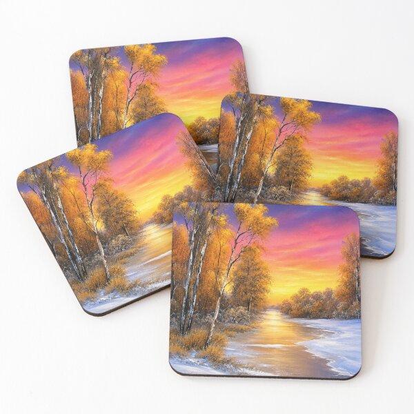 Item preview, Lucid Nature Frozen River and Forest Sun Shining Rising designed and sold by MarlinMatt.