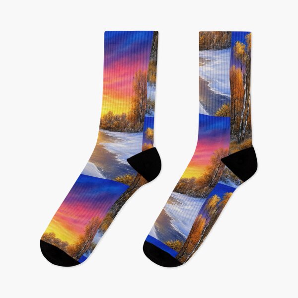 Item preview, Lucid Nature Frozen River and Forest Sun Shining Rising designed and sold by MarlinMatt.