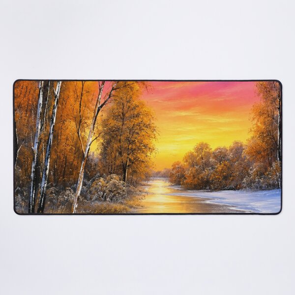 Item preview, Lucid Nature Frozen River and Forest Sun Shining Rising designed and sold by MarlinMatt.