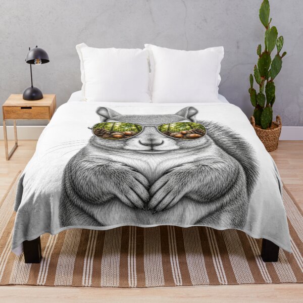 Item preview, Cool Squirrel Wearing Aviator Sunglasses designed and sold by Bad-Decisions-Designs.