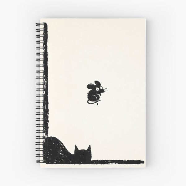 Item preview, Uh Oh! Frightened Mouse and Lurking Cat Silhouette designed and sold by Gigglink.