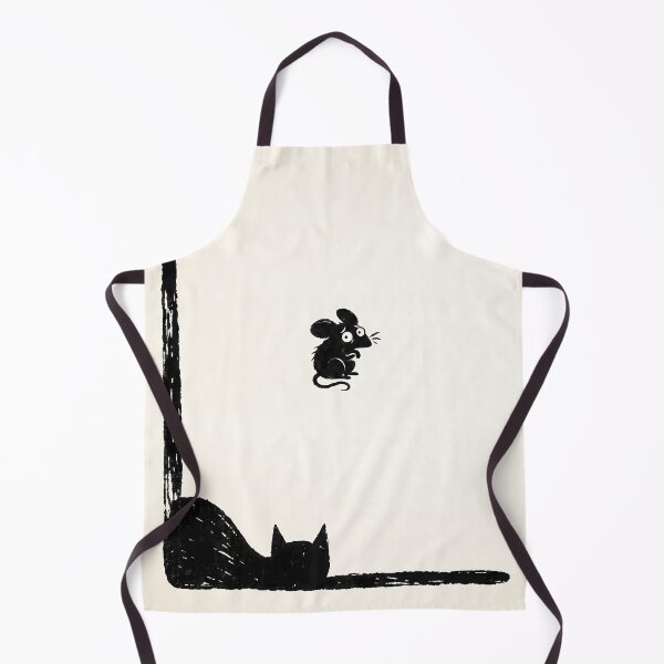 Item preview, Uh Oh! Frightened Mouse and Lurking Cat Silhouette designed and sold by Gigglink.