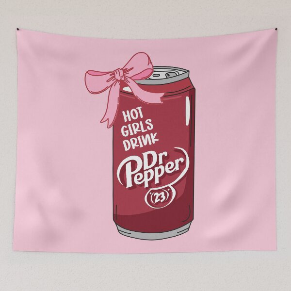 Item preview, Hot Girls Drink Dr.Pepper. Soda With Bow.  designed and sold by CoCoArt-Ua.