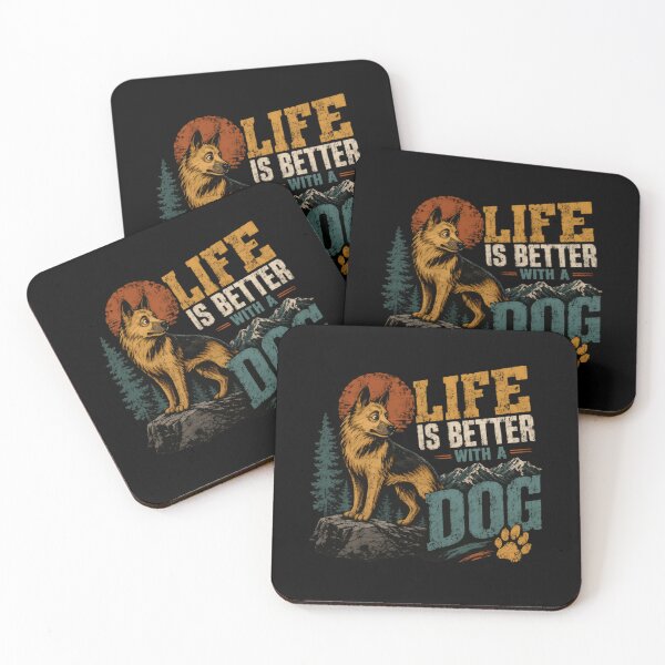 Item preview, Life Is Better With A Dog German Shepherd Owner Pet Lover Canine designed and sold by HumansStuck12.
