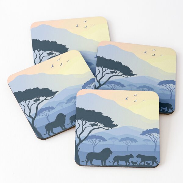 Item preview, Lions on the Savannah designed and sold by Aki and Akiro.