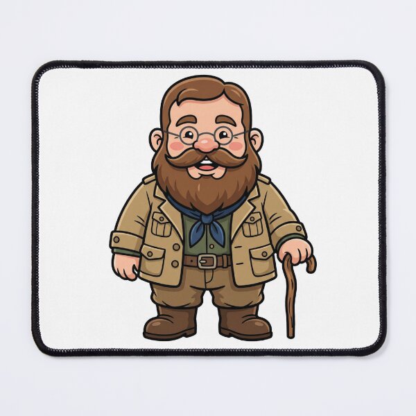 Item preview, President Teddy Roosevelt Rough Rider Garden Gnome designed and sold by Bad-Decisions-Designs.