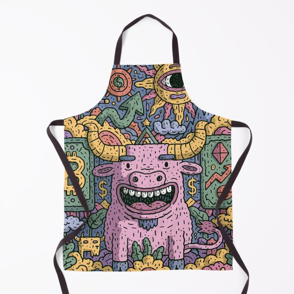 Item preview, Vibrant Bull Market Mania Art designed and sold by Romgora.