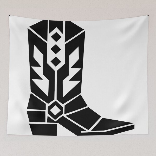 Item preview, Western Summer Cowboy Boot Geometric Design designed and sold by matybrak.
