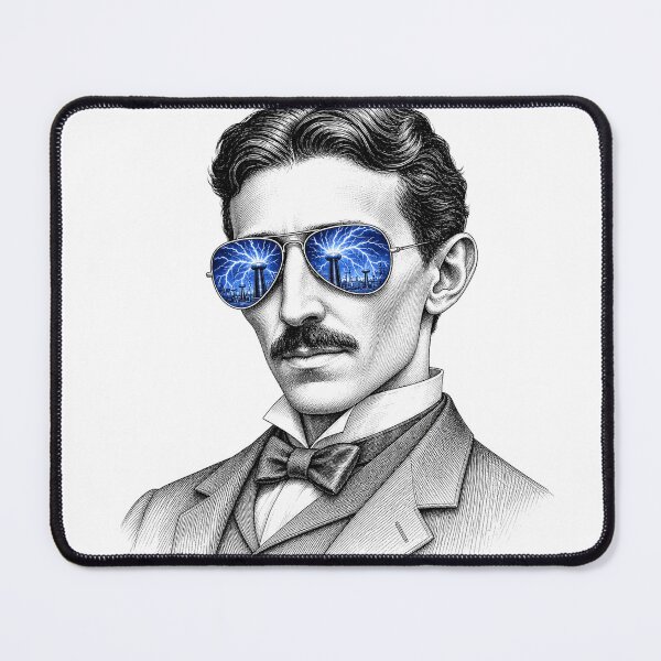 Item preview, Nikola Tesla Inventor Sunglasses Reflection designed and sold by Bad-Decisions-Designs.