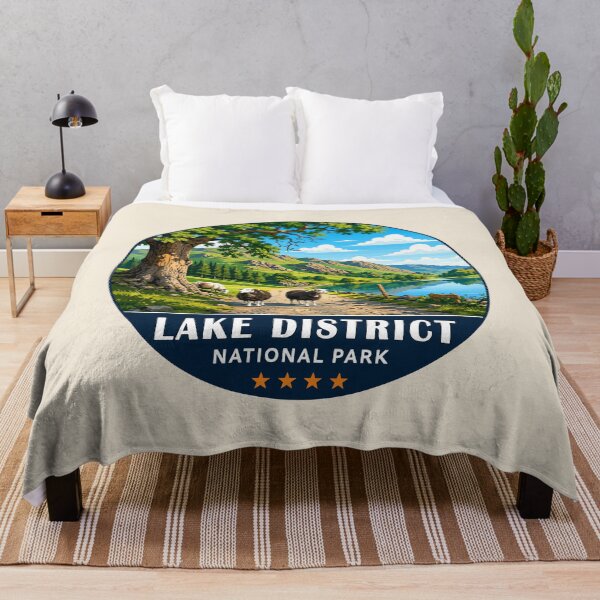 Item preview, Lake District National Park Vintage Mountain & Lake Landscape designed and sold by Gideon Emmerich.