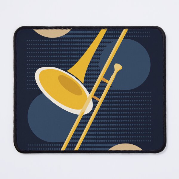 Item preview, Abstract Trombone Print | Minimalist Brass Instrument Art | Modern Geometric Music Print | Contemporary Jazz Decor designed and sold by Studio pod Burom.