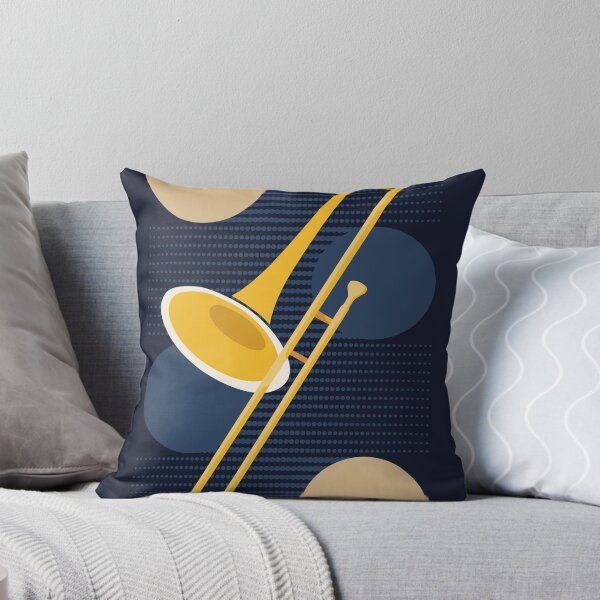 Item preview, Abstract Trombone Print | Minimalist Brass Instrument Art | Modern Geometric Music Print | Contemporary Jazz Decor designed and sold by Studio pod Burom.