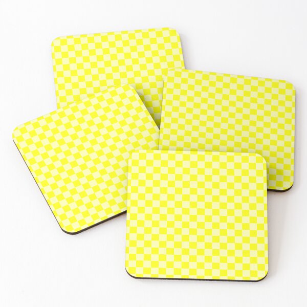 Item preview, Dark Yellow and Light Yellow Chequered Pattern designed and sold by Jeallan Designs.