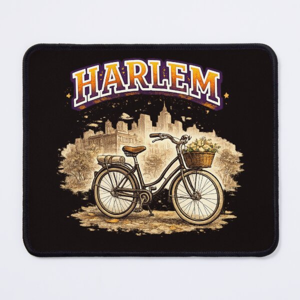 Item preview, Harlem Bicycle Vintage City Illustration designed and sold by Tadeusz1.