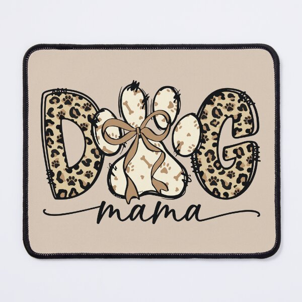 Item preview, Dog Mama / Leopard Print Dog Paw Bow Design/ Cute Pet Mom Graphics/ Dog Lover Gift designed and sold by BrownHorse90s.