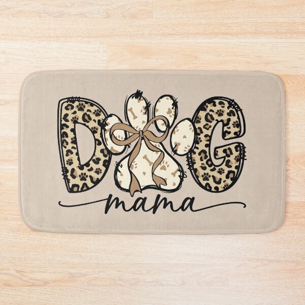 Item preview, Dog Mama / Leopard Print Dog Paw Bow Design/ Cute Pet Mom Graphics/ Dog Lover Gift  designed and sold by BrownHorse90s.
