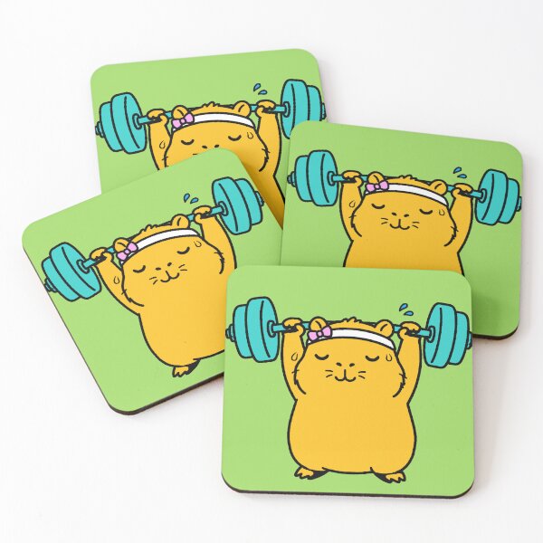 Item preview, Kawaii Gym Capybara | Cute Fitness Sticker designed and sold by AstronautMerch.