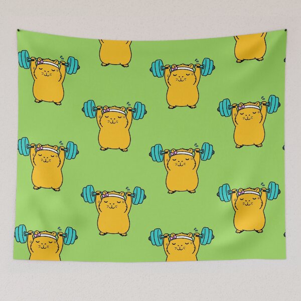 Item preview, Kawaii Gym Capybara | Cute Fitness Sticker designed and sold by AstronautMerch.