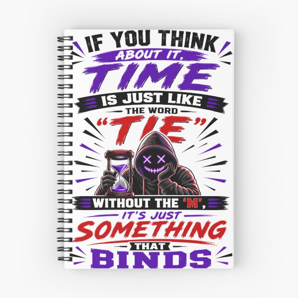 Item preview, If You Think About It, Time Is Just Like The Word "Tie" Without The 'm', It's Just Something That Binds designed and sold by KLERIKSTORE.