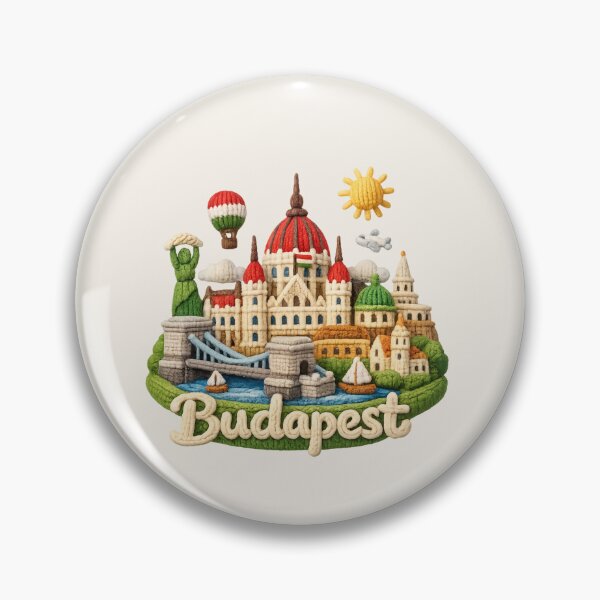 Item preview, Cute Knitted Budapest Landmark | Handmade Yarn Knit Travel Souvenir designed and sold by Moons Studio.