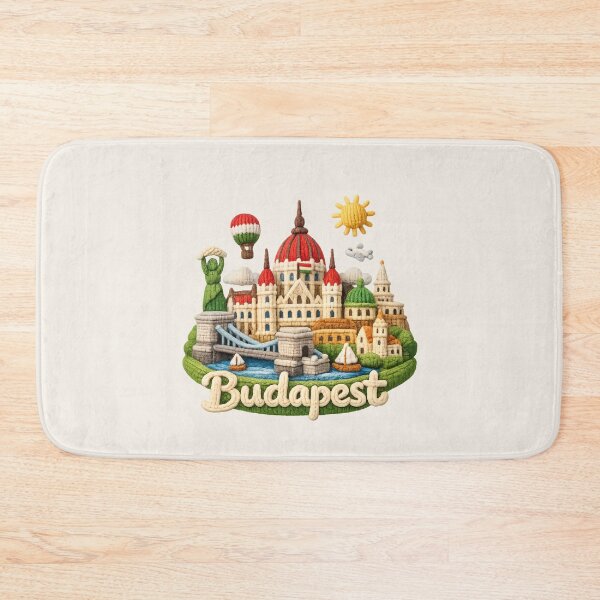 Item preview, Cute Knitted Budapest Landmark | Handmade Yarn Knit Travel Souvenir designed and sold by Moons Studio.
