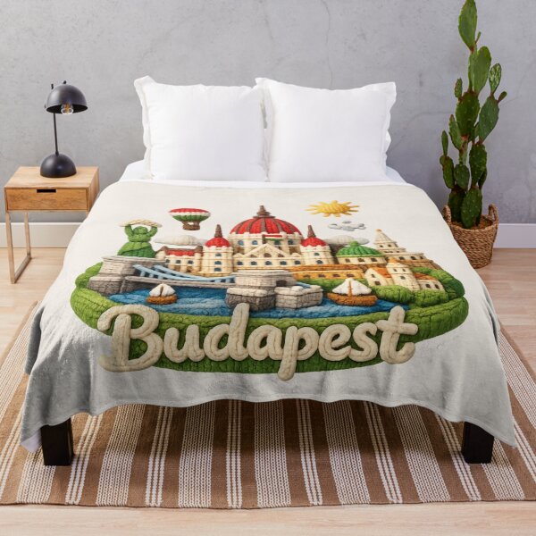 Item preview, Cute Knitted Budapest Landmark | Handmade Yarn Knit Travel Souvenir designed and sold by Moons Studio.